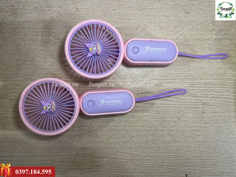 Quạt điện cầm tay in logo