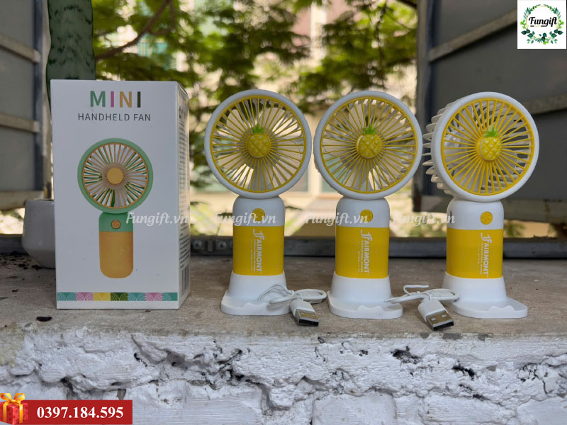 Quạt điện mini in logo