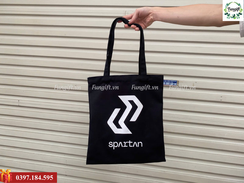 Túi tote vải canvas in logo