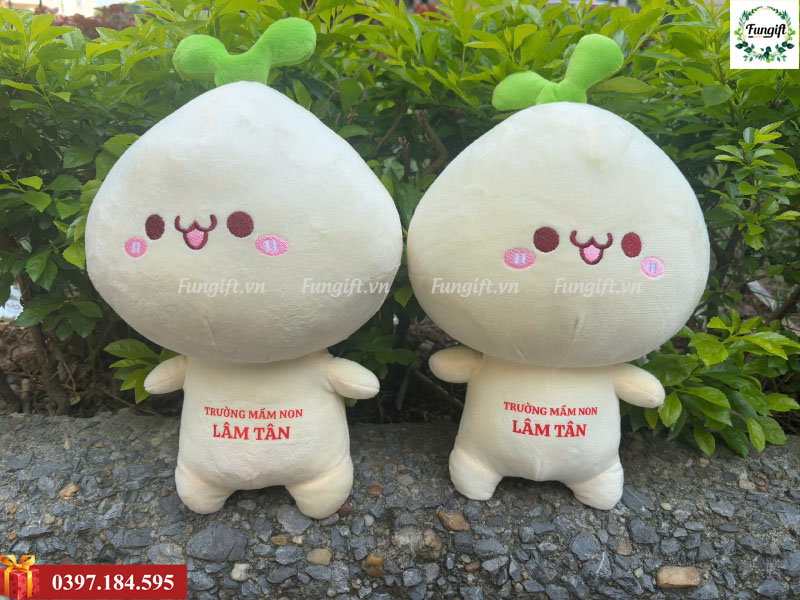 Mầm cây gấu bông in logo làm quà tặng
