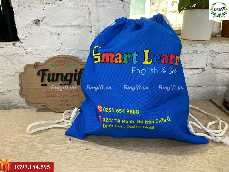 May túi rút in logo giá rẻ