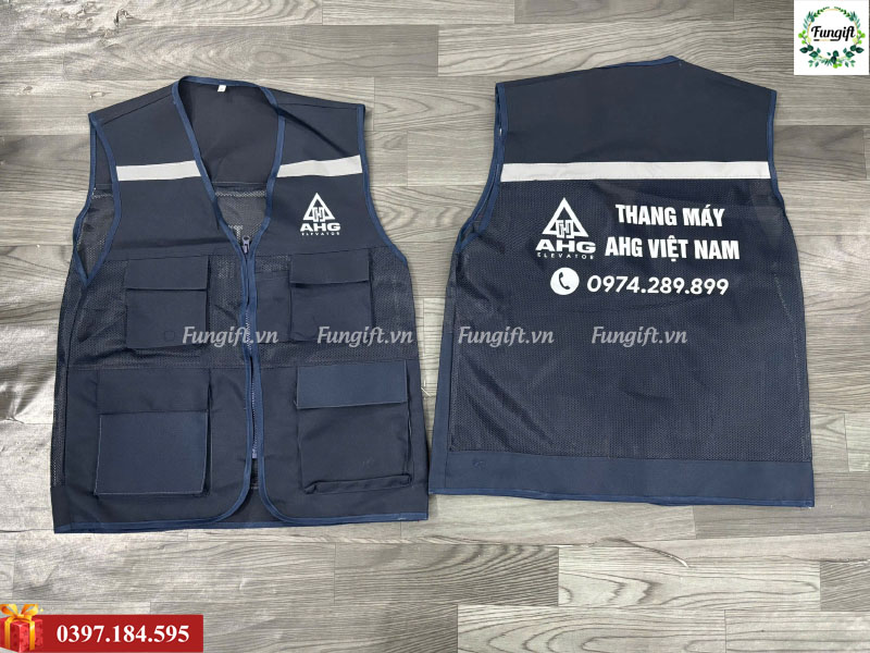Áo gile bảo hộ lao động in logo