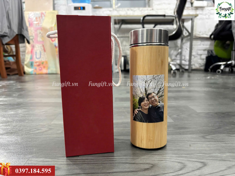 Báo giá in bình tre tại xưởng