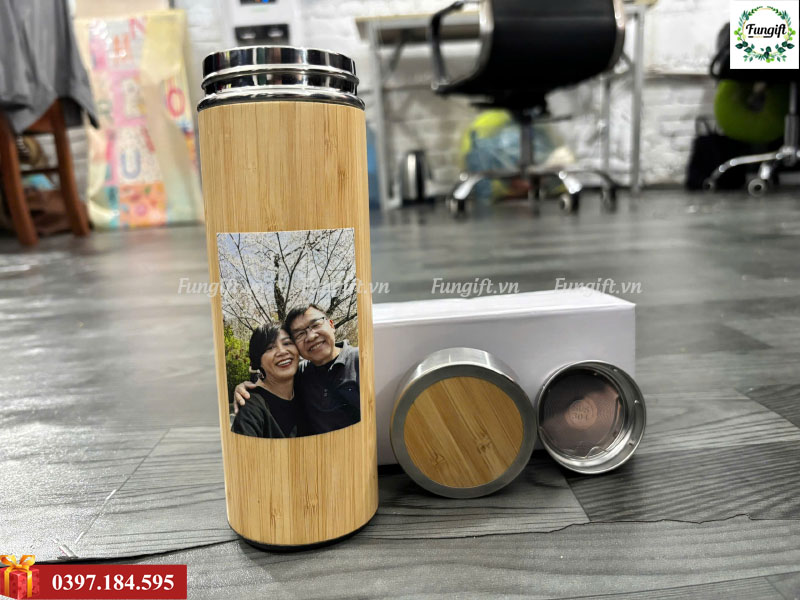 Bình tre in theo yêu cầu