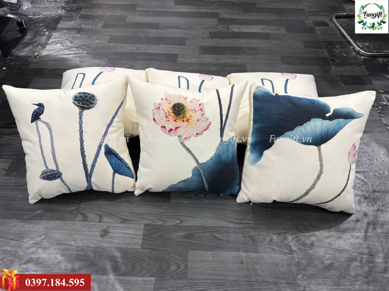Cung cấp gối tựa lưng in họa tiết