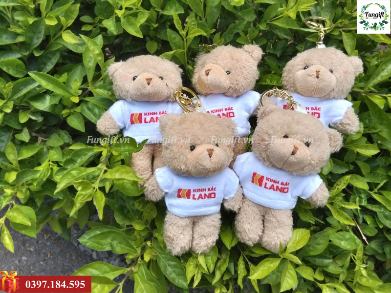 Đặt in gấu bông móc khóa