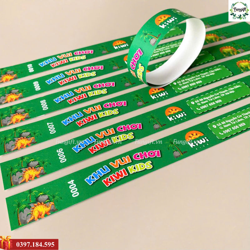 Đặt in vòng tay giấy checkin số lượng lớn