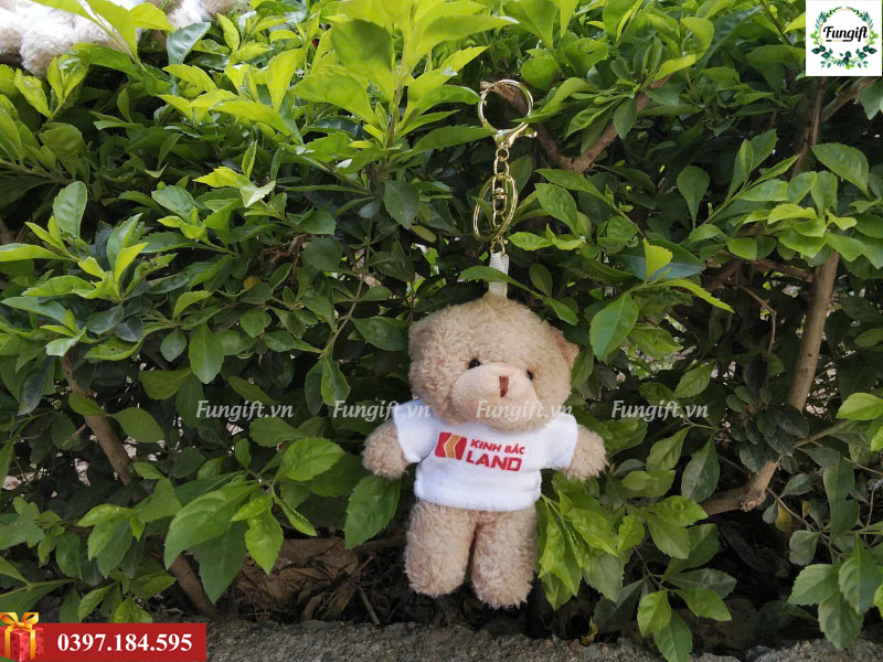 Gấu bông móc khóa in logo theo yêu cầu