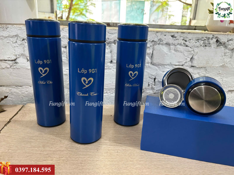 Khắc laser bình inox giữ nhiệt