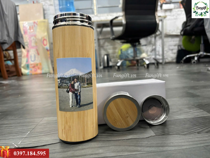 Mẫu bình tre giữ nhiệt in số lượng ít