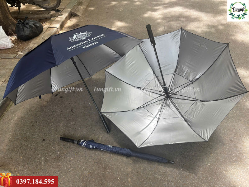 Mẫu ô cán dài in tại xưởng