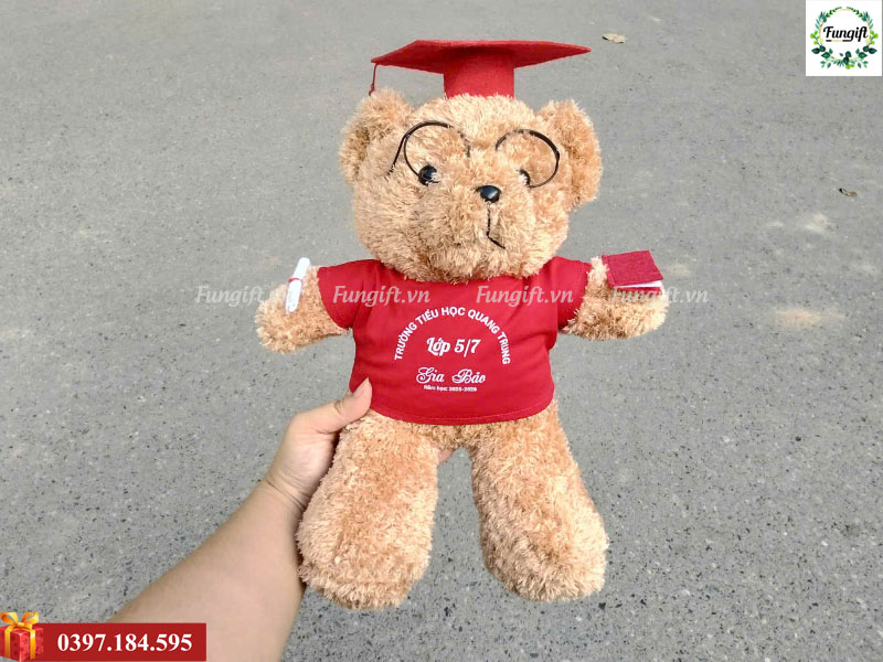 Sản xuất gấu bông in tên tại xưởng