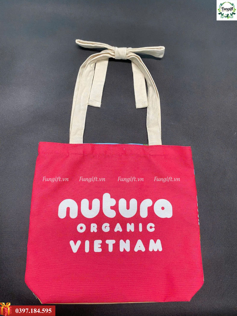Tổng hợp mẫu túi vải in logo quảng cáo