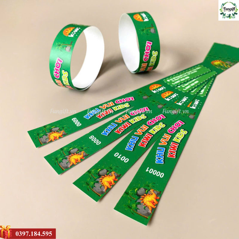 Vòng tay giấy in số lượng lớn