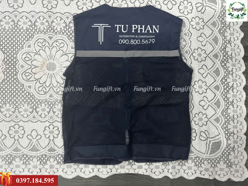 Áo gile phản quang bảo hộ lao động in logo