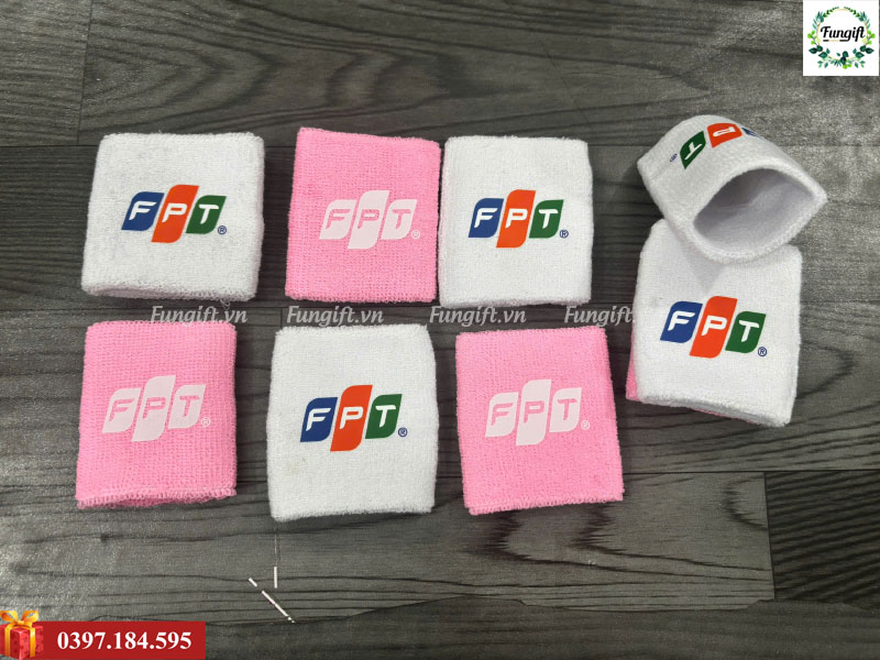 Băng đeo tay cổ tay thể thao in logo làm quà tặng