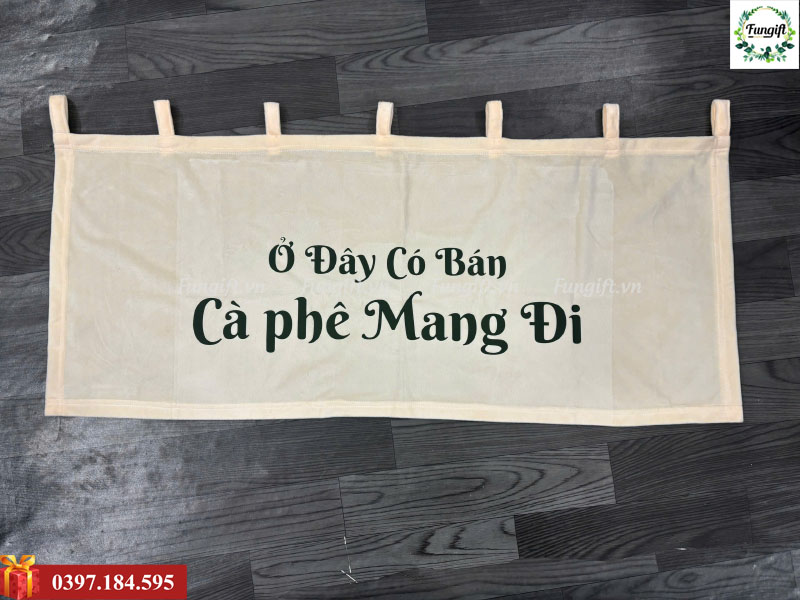 Bảng hiệu vải in logo