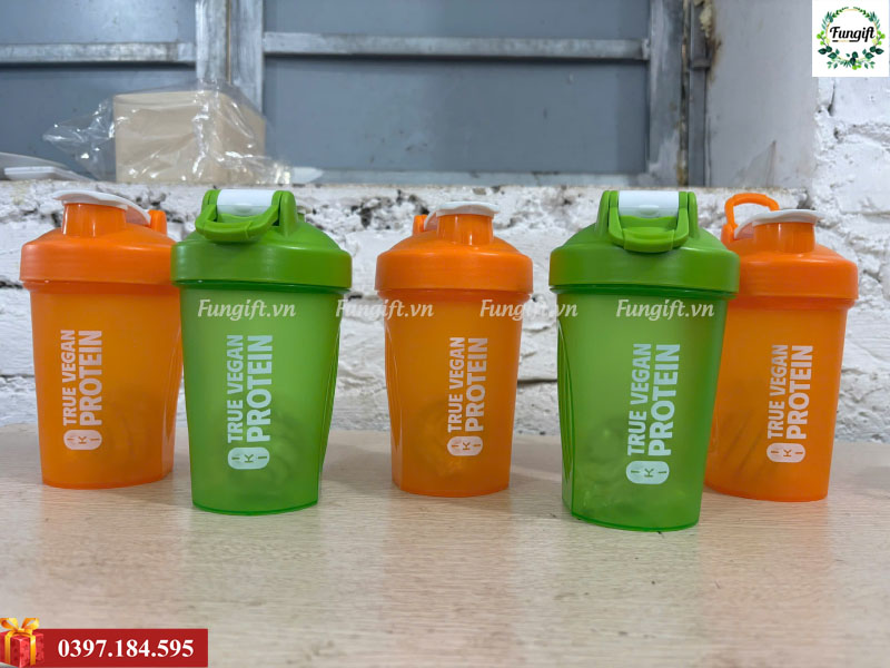 Bình lắc thể thao 400ml in logo theo yêu cầu