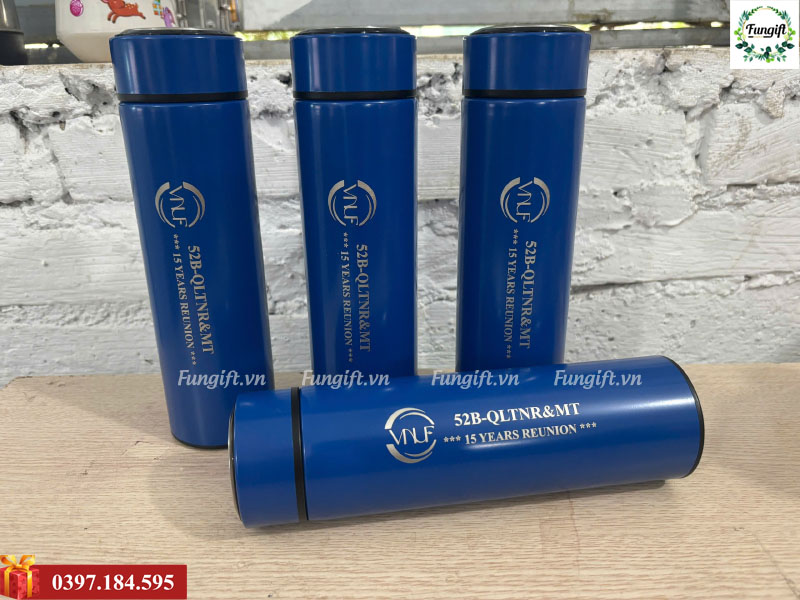 Bình nước giá nhiệt quà tặng in logo