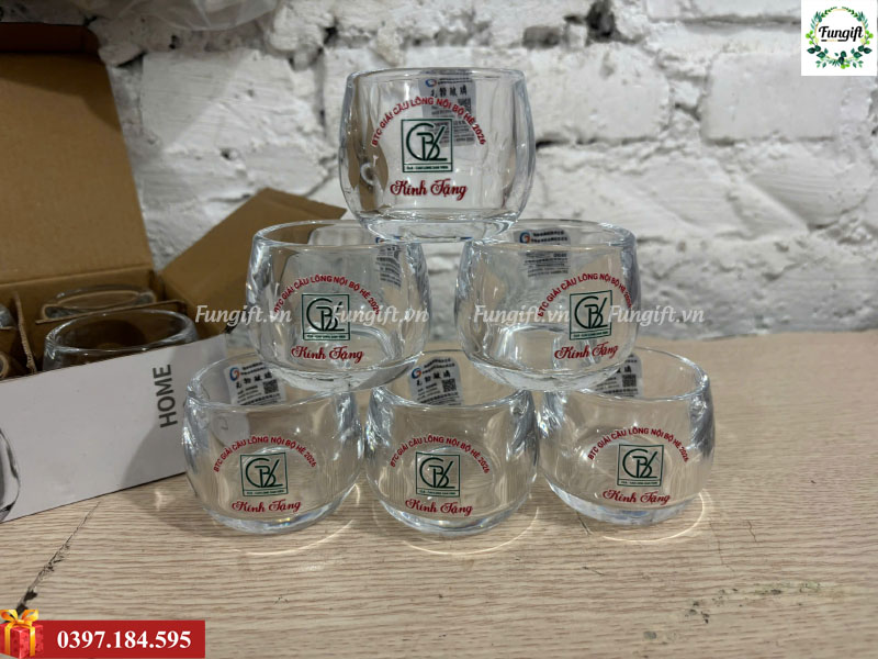 In ly thuỷ tinh theo yêu cầu giá rẻ Hà Nội