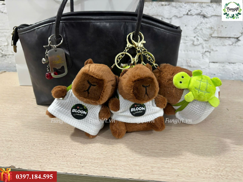 Móc khoá gấu bông theo yêu cầu