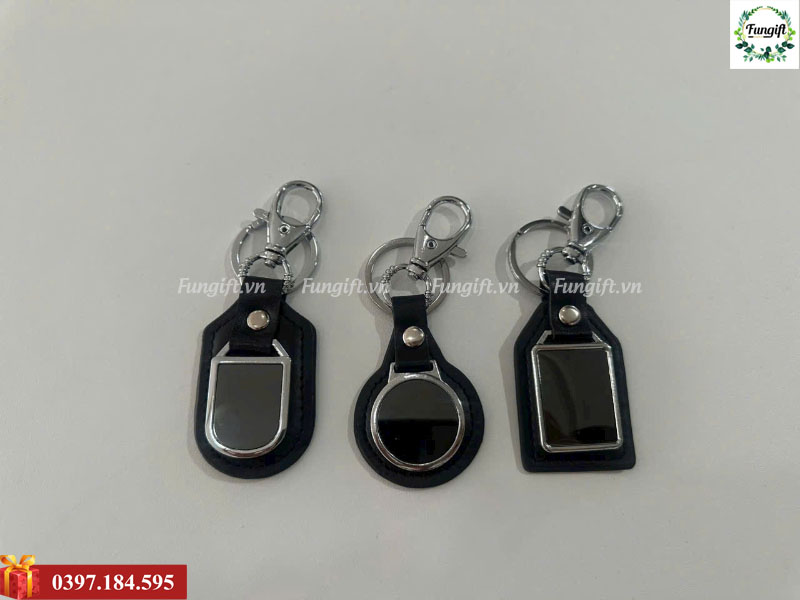 Móc khoá PU bằng da quà tặng