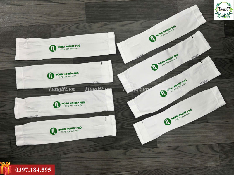 Nhận sản xuất ống tay chống nắng in logo theo yêu cầu