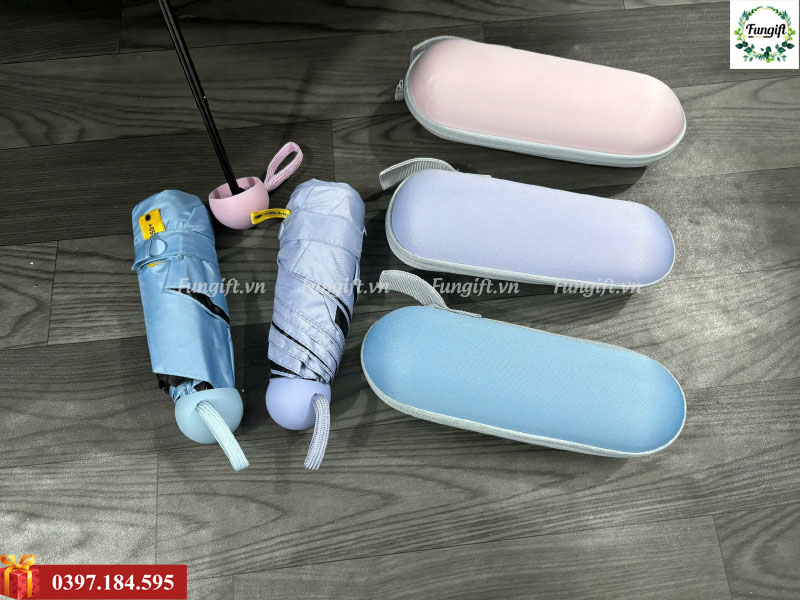 Ô dù đi mưa gấp siêu gọn chống tia UV