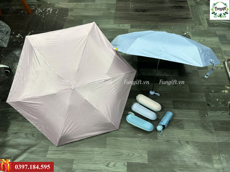 Ô dù gấp gọn kèm hộp đựng ô