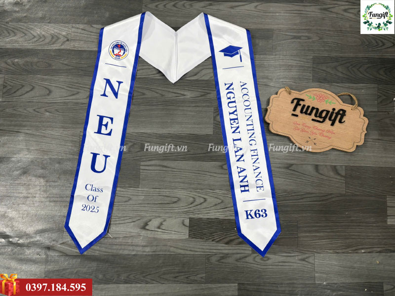 Sash tốt nghiệp đại học, học viên, cao đẳng, trung tâm