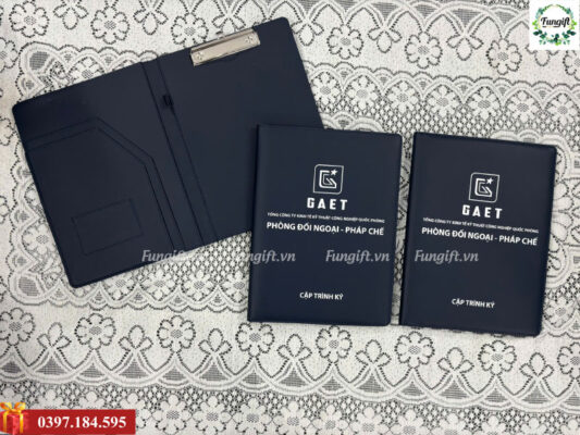 Sổ trình ký bìa da in logo