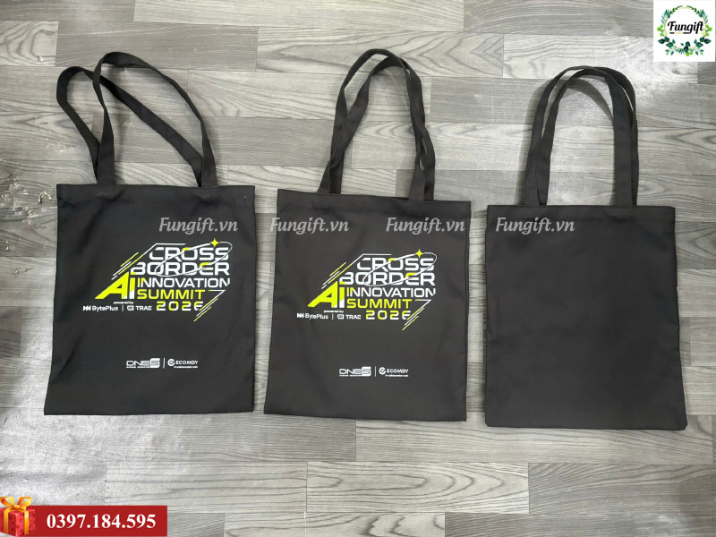 Xưởng may túi tote canvas in ấn giá rẻ