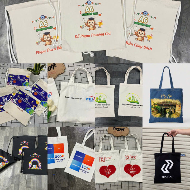 Xưởng sản xuất túi vải canvas theo yêu cầu
