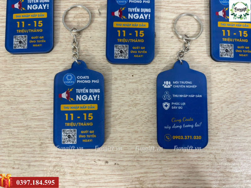 Đặt hàng in móc khóa theo yêu cầu