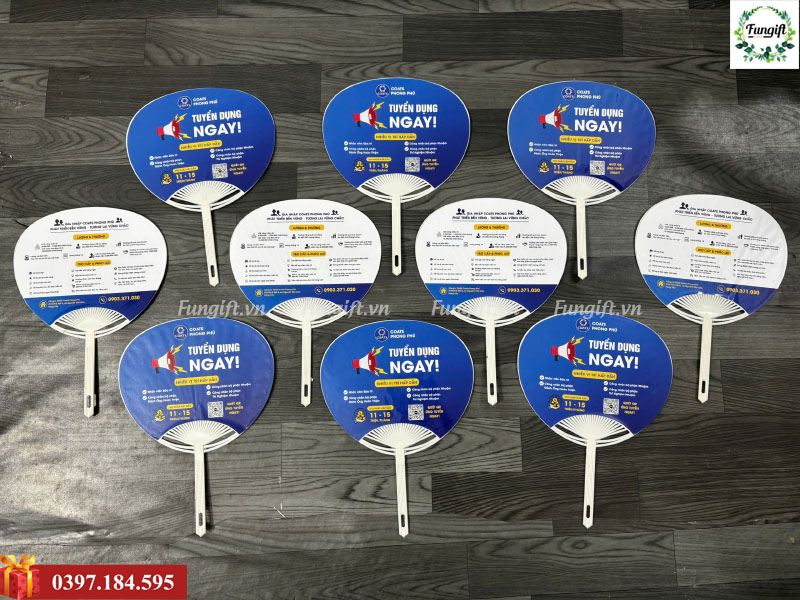 Đặt in quạt dán decal số lượng lớn