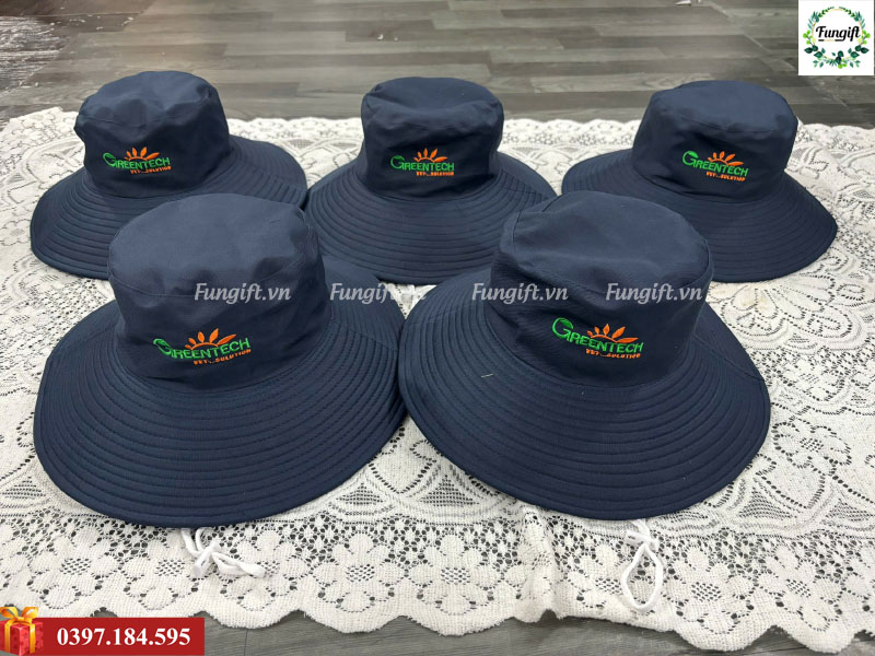 Dịch vụ thêu logo mũ tai bèo