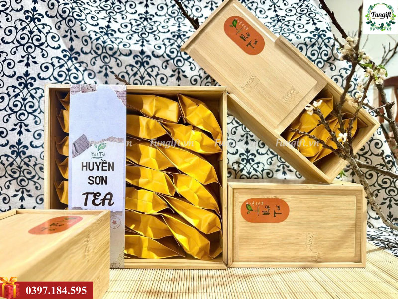 Gia công in khắc hộp tre