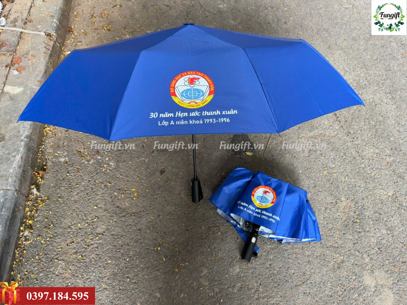 Sản xuất ô dù gấp gọn in logo
