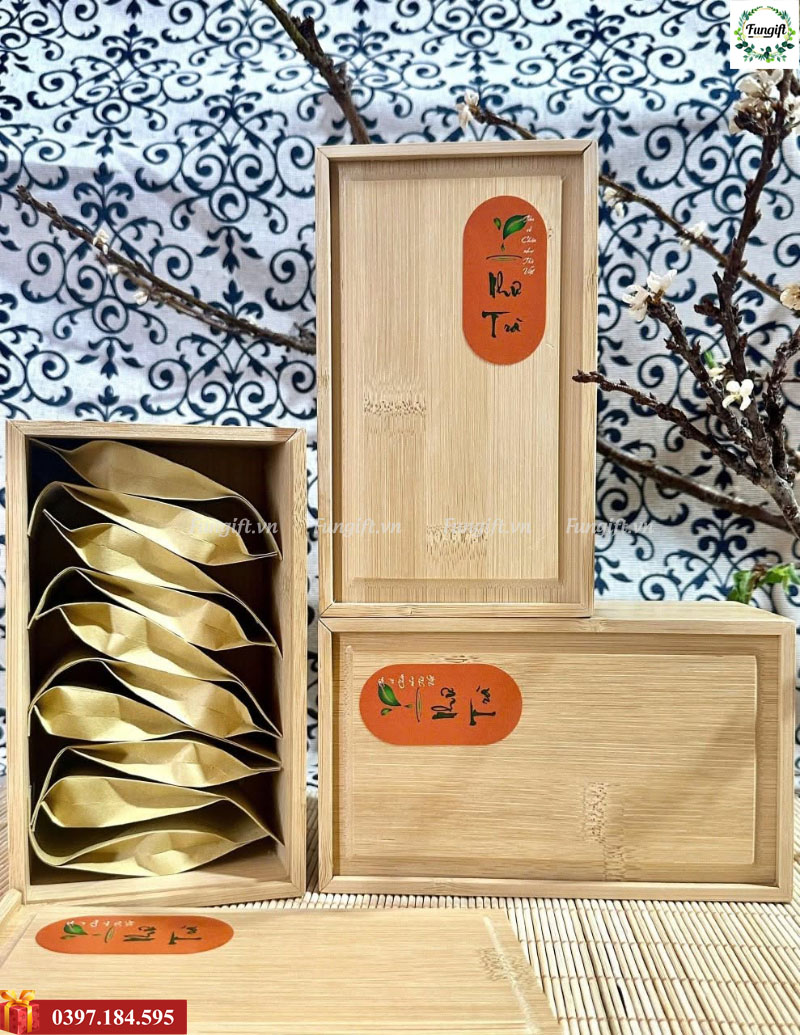 Sỉ lẻ hộp tre đựng quà tặng doanh nghiệp
