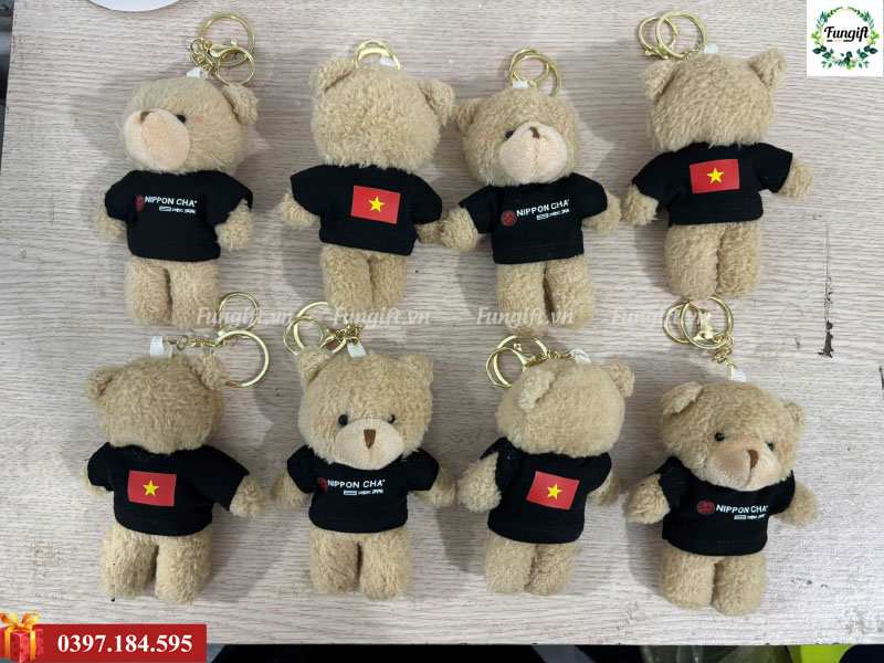Xưởng in gấu móc khóa Hà Nội