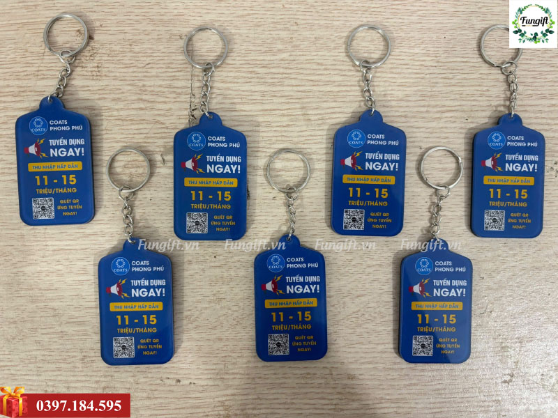 Xưởng in móc khóa mica giá rẻ