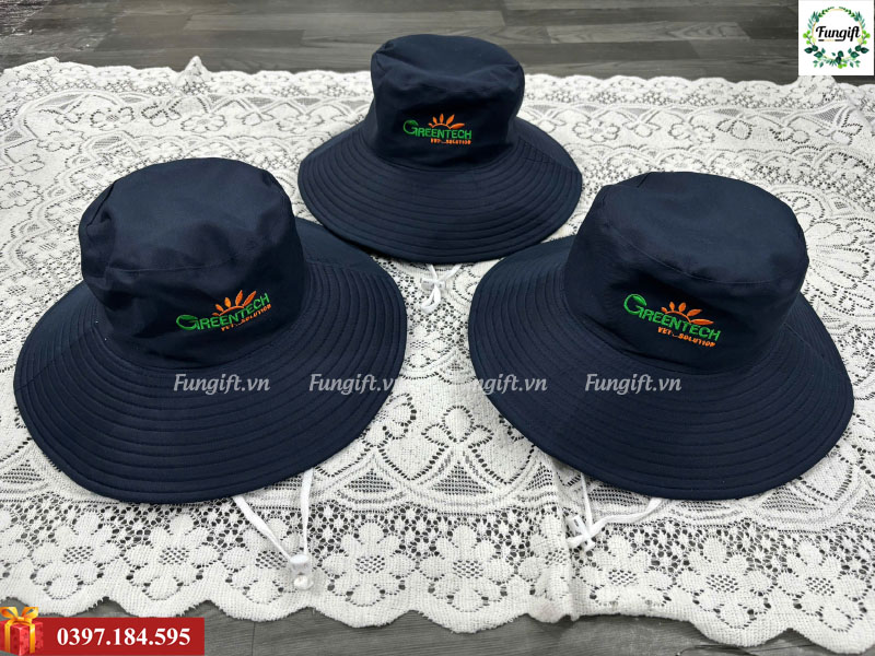 Xưởng thêu mũ tai bèo nam nữ