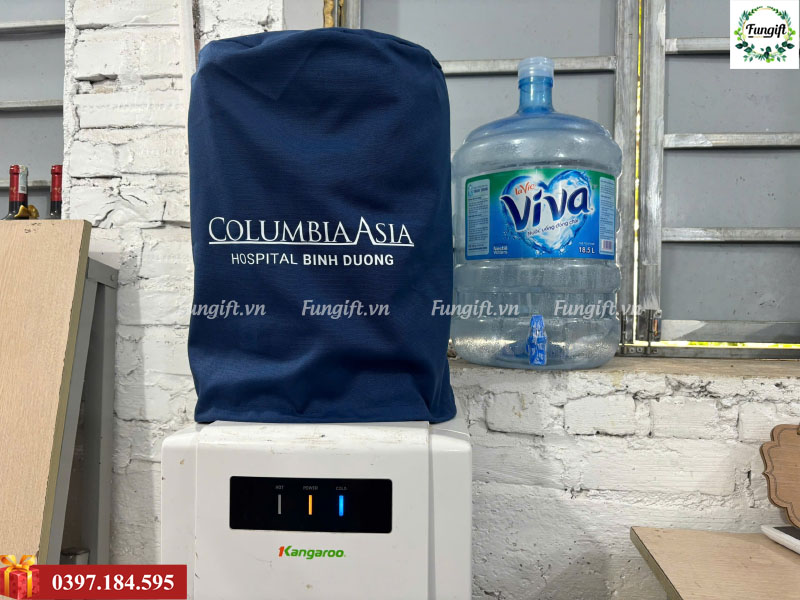 Áo trùm bình nước in logo theo yêu cầu khách hàng