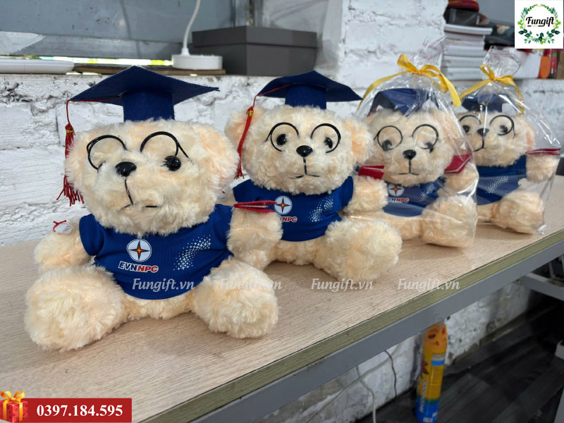 Gấu bông in logo theo yêu cầu