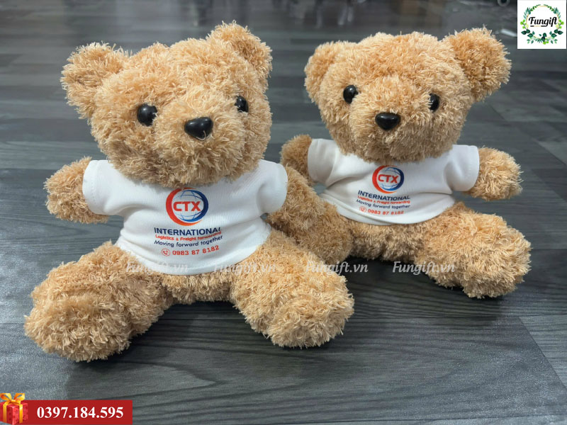 Gấu bông in logo theo yêu cầu