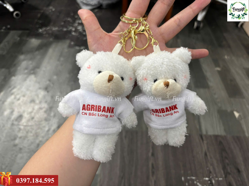 Móc khoá gấu bông theo yêu cầu