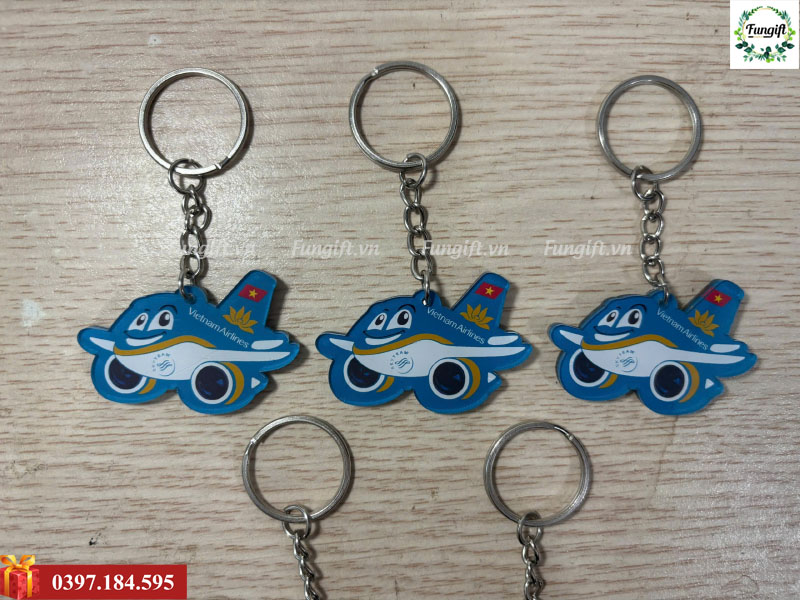 Móc khoá mica in logo quà tặng doanh nghiệp