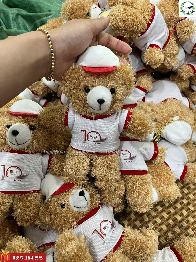 Đặt in phụ kiện gấu móc khóa