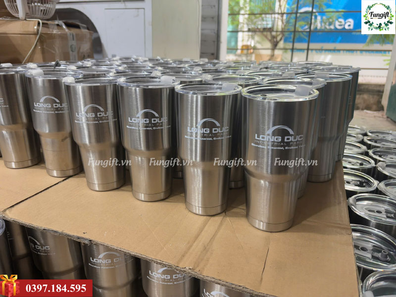 Khắc gia công cốc giữ nhiệt inox
