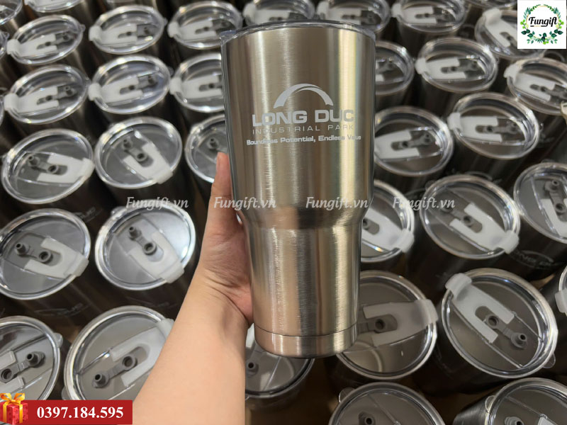 Mẫu cốc giữ nhiệt inox khắc tên